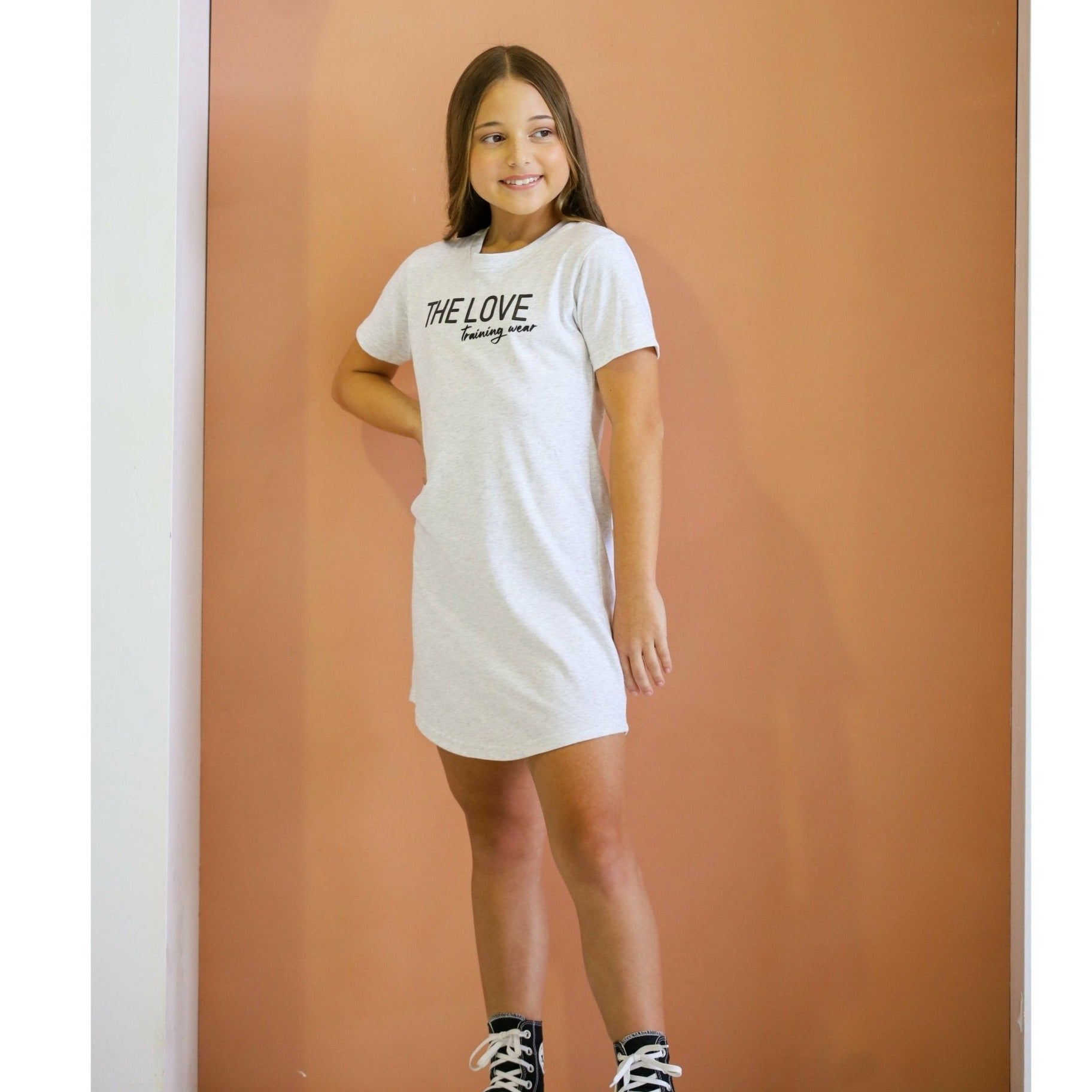 White T-Shirt Dress. The perfect casual dress. – The Love Training Wear
